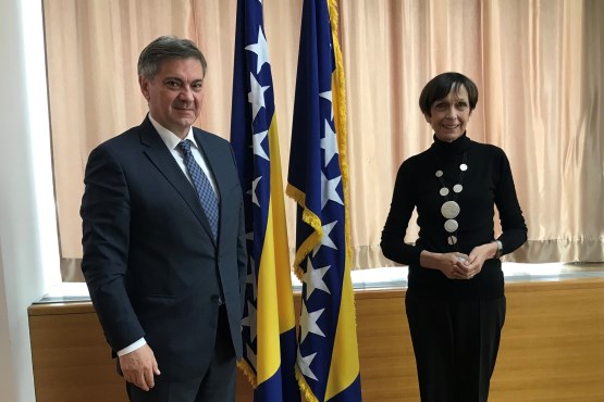 Predsjedavajući Predstavničkog dome dr. Denis Zvizdić sastao se sa ambasadoricom SR Njemačke u BiH 